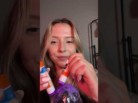 ASMR Glue Sticks on the Mic 🐴 #asmr #asmrsounds
