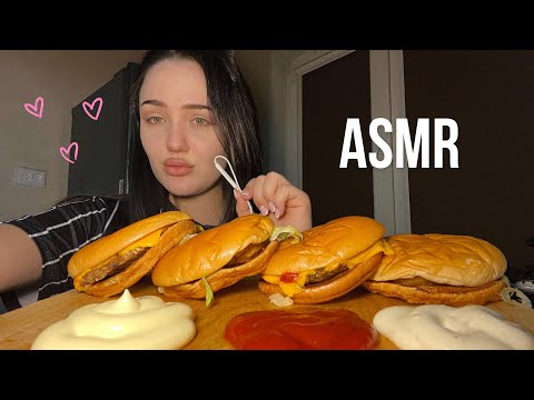 АСМР итинг вкусно и точка 🍔  / asmr 💗