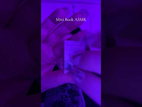 Mini Book ASMR 📕 📖 #tingles #hairstyle #visualtingle #triggersforsleep #asmrlive