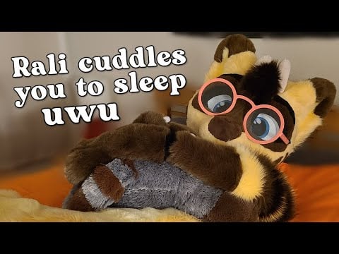 Furry ASMR | Petting and cuddling you to sleep uwu (brushing, heartbeat sounds)