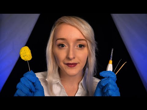 ASMR Detailed Otoscope Ear Cleaning & Exam