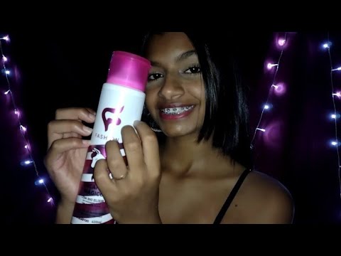 ASMR-HIDRATANDO E LAVANDO SEU CABELO