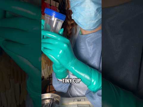 A tiny cup and dental tools. #medicalexam #nurse
