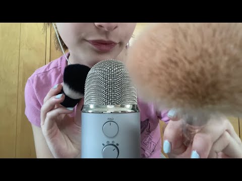 ASMR Face Brushing 🌙 ~with some layered sounds~