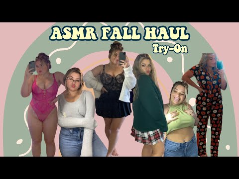 ASMR | Fall Try-On Haul | Asos Fuller Bust line | Target | Home goods