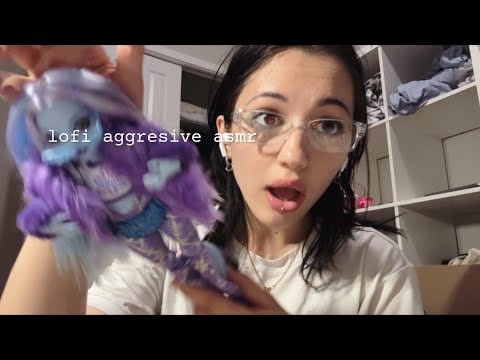 asmr lofi aggressive trigger assortment | hand sounds, hand movements, tapping, scratching