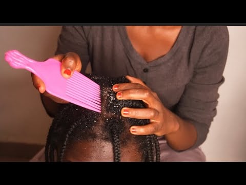 ASMR ATTENTIVE SCALP SCRATCHING&FAKE FLAKES REMOVAL WITH HAIR COMB FOR DEEP SLEEP 😴 
