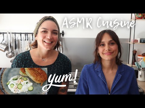 ASMR BEIGNETS DE FLEURS DE COURGETTES * TZATZIKI CITRON CONFIT * Avec Irène Khaletzky !
