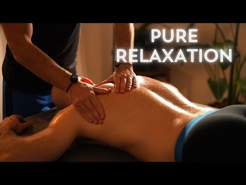 Warm Oil Back Massage ASMR for Relaxation and Sleep No Talking