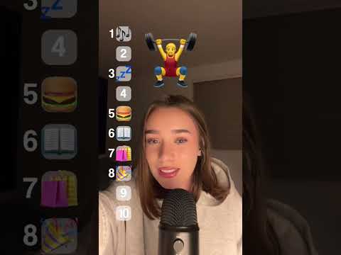 ASMR- Classement des activités 🏋️‍♀️