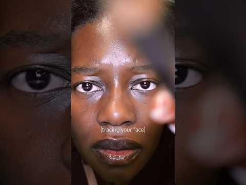 ASMR | Tracing Your Face 😰 #asmrshorts #asmrroleplay #blackasmrcreator