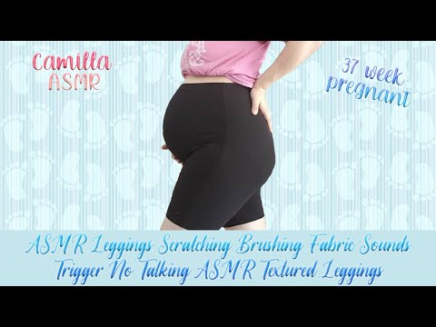 ASMR Leggings Scratching Brushing Fabric Sounds Trigger No Talking ASMR Textured Leggings