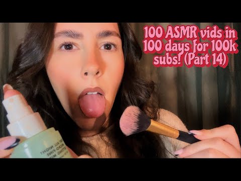 ASMR- Fast and aggressive spit painting your makeup but choosing the products at random👸🏻