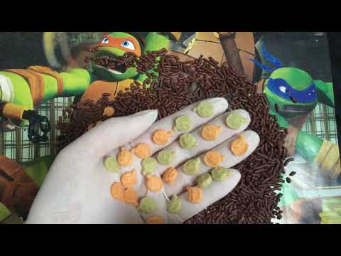 LATEX GLOVES 💚  TMNT  💚 CHOCLAT SPRINKLERS = HAGELSLAG 💦 SWEATY  [[ASMR]]