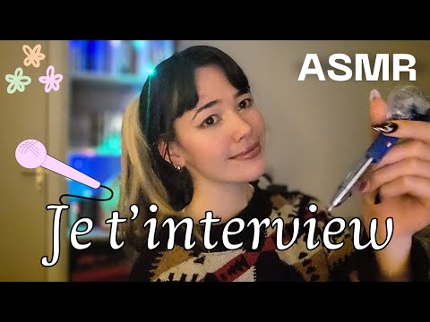 ASMR ✨Je te pose des questions ! 📝