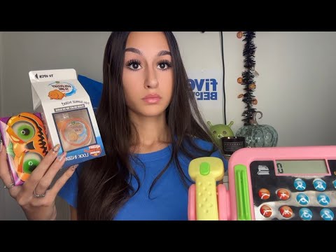 ASMR| RUDE five below employee scans YOURS and others items..😒