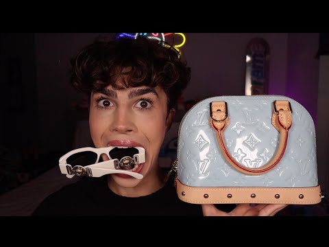 ASMR- What's in my bag *But I have to CHEW on everything*