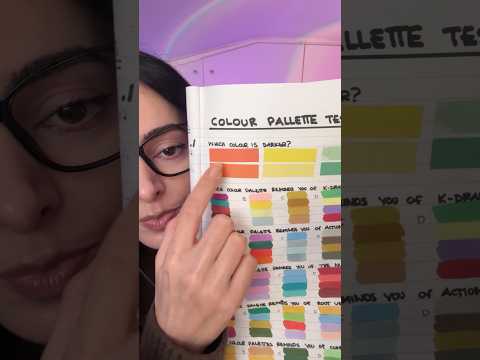 colour palette test ✨  #challenge #asmr #sleep