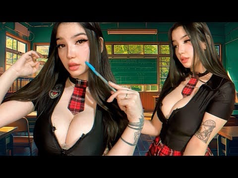 Te doy clases privadas de matemáticas y me enamoro de ti 📚🤓 compañera de clase ASMR