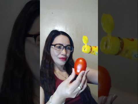 TOMATO ONE BITE#shortsfeed #mukbang #viral #food #eating #everyone #foodie #asmr #viralvideo