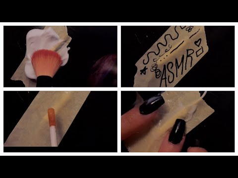 ASMR espuma de barbear, creme e gloss no microfone 💖