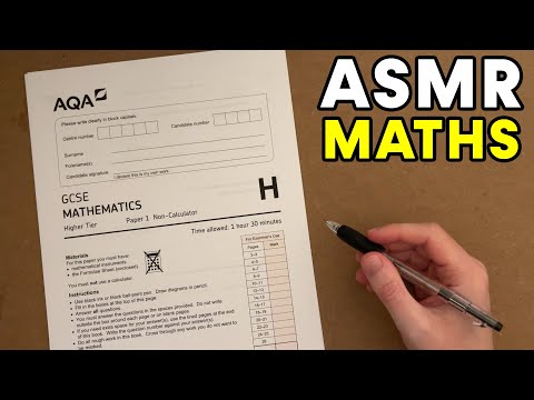 [ASMR] Taking a GCSE Maths Exam!