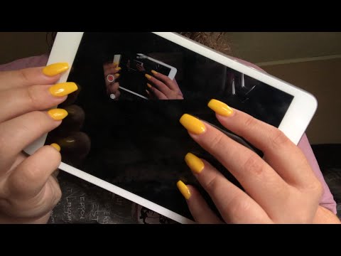 {asmr} fast tapping on an ipad // no talking