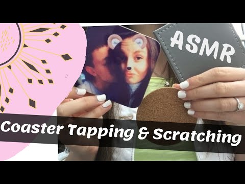 ASMR Tapping and scratching on coasters and cork!