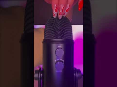 ASMR - Slow mic scratching 💕💅🏼🎙️ #asmr #micscratching