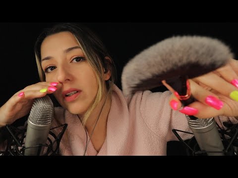 ASMR 💤 DEEP Inaudible/Unintelligible Whispers for Sleep (Binaural Up Close)