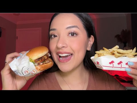 ASMR | In-N-Out burger and fries! 🍔🍟