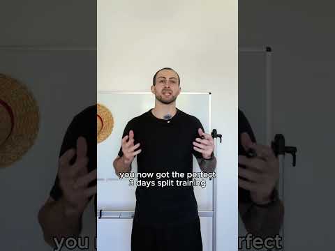 3-day split. The most practical program for busy people