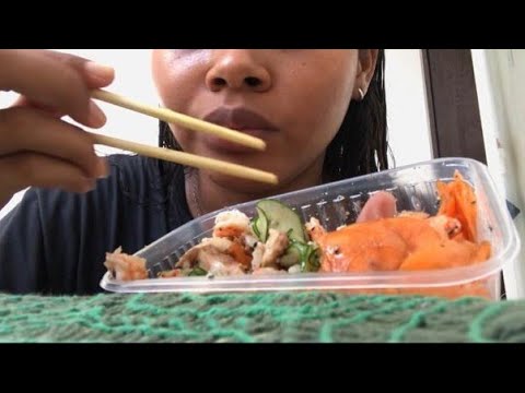 ASMR MUCKBANG COMIDA JAPONESA- Comendo pock 🍱