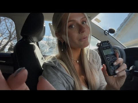 ASMR In My Car🚘  (Pregnancy updates, Tapping Around Car, Clicky Whispers)