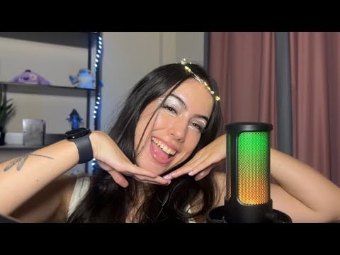 ASMR- ANJINHA TE FAZENDO CARINHO E BOTANDO PRA DORMIR 😴 