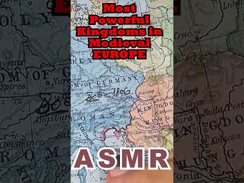 The Most Powerful Kingdoms in Medieval EUROPE with Stats | #asmrhistory #asmrtracing #europehistory