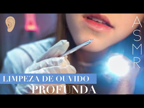 ASMR LIMPEZA DE OUVIDO mais DETALHADA que você vai ver!