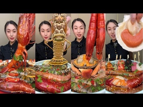 Epic Seafood ASMR 🍣 | 해산물 ASMR 먹방 🦐 | 魚介類のASMR 🍱 | 海鲜吃播 🎣 | Shrimp Feast Mukbang