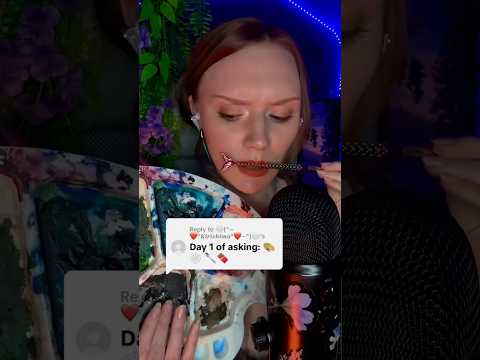 Emoji challenge 😍Mouth sounds and Tingles 😴ASMR Wooden spoon, Spider web, Chocolate melt 🍫