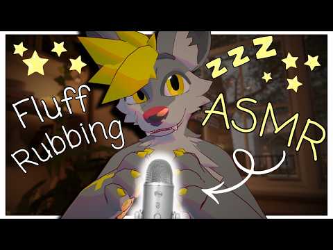 [Furry ASMR] Rubbing your fluff until YOU fall ASLEEP :3 [Sleep-aid] [Soft-spoken] [Mic rubbing]