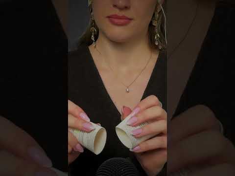 The most tingly plastic cups ever  #asmr