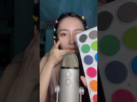 ASMR ระบายสีบนหน้า #asmrshorts #relax #asmrshortsvideo #mouthsounds #asmrvideo