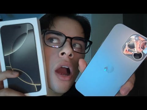 ASMR unboxing iPhone 16 Pro Max Natural Titanium