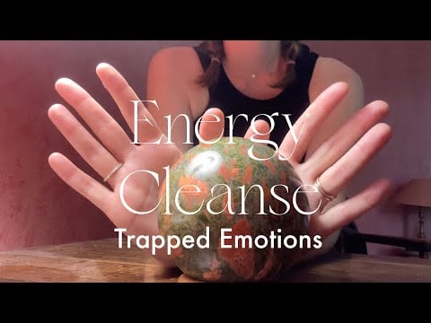 Release trapped emotions with Unakite Crystal + Reiki Healing / ASMR No Talking