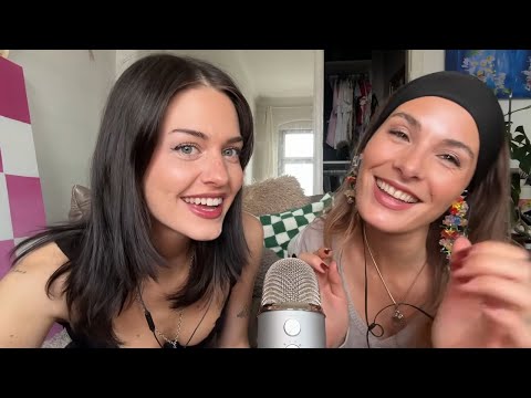 ASMR guess the trigger challenge with my friend🤎