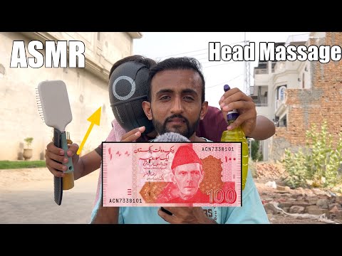 ASMR 100 PKR Head Massage For Sleep 😴 