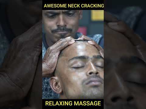 Awesome Neck Cracking And Heavy Strong Head Massage ASMR #shorts
