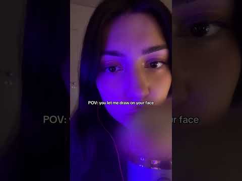 Asmr drawing on your face 🩷