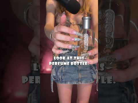 Some tappingsounds on this parfume bottle 🔮💅 #asmr #tappingasmr #perfumeasmr #mouthsound #whisper