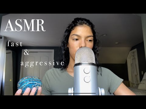 Ambers ASMR: FAST/ AGGRESSIVE TAPPING + SCRATCHING!!! *high gain* (extra sounds included) + update🤍
